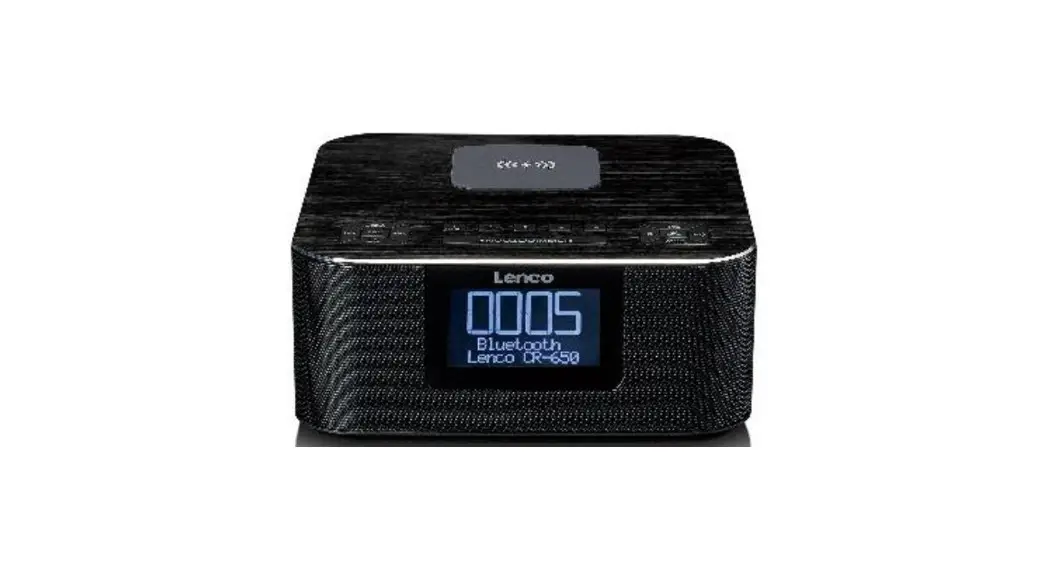 Lenco Cr-650bk Dab+fm Clock Radio With Bluetooth And Wireless Charging User Manual