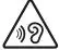 Warning-hearing damage icon