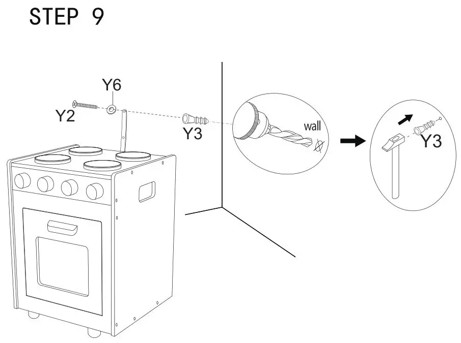 anko 7223 FSC Wooden Oven - Step 9