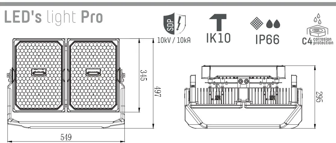 LED s light 230099 Floodlight Installation Guide