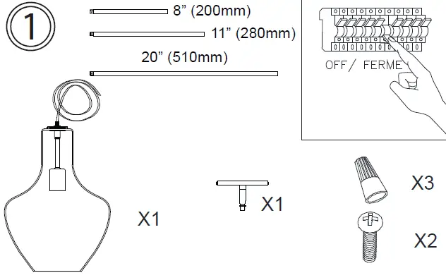 Dainolite-PTL-121P-Petalite-Aged-Brass-Modern-Contemporary-Clear-Glass-Teardrop-Pendant-Light-FIG-2
