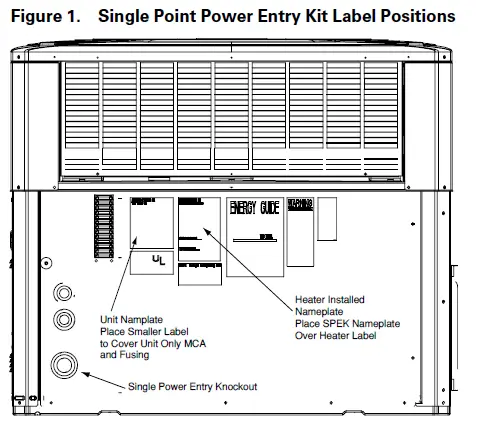 TRANE-BAYSPEK060-Single-Point-Entry-Kit-FIG-1