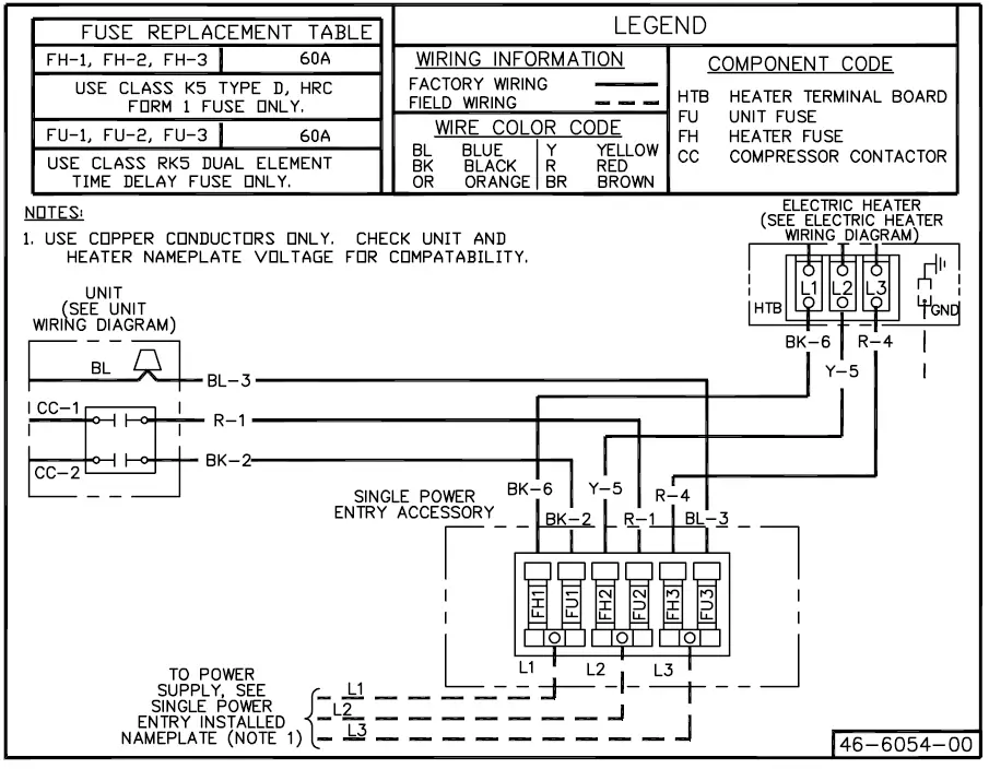 TRANE-BAYSPEK060-Single-Point-Entry-Kit-FIG-17