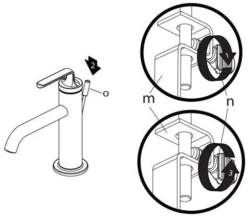 Kraus KBF-1221 Ramus Single Handle Basin Faucet -Loosen thumb