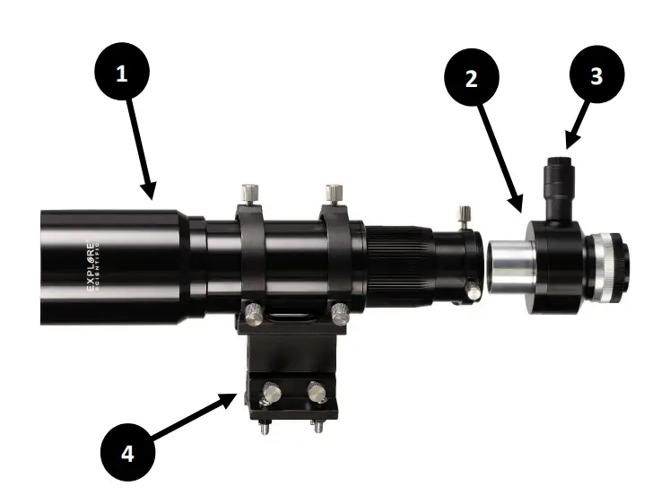 EXPLORE Finder and Guiding Telescope - SCOPE OF DELIVERY