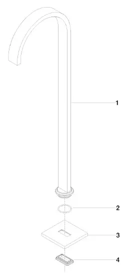 DORNBRACHT 13 672 780 00 MEM Chrome Bath Faucets