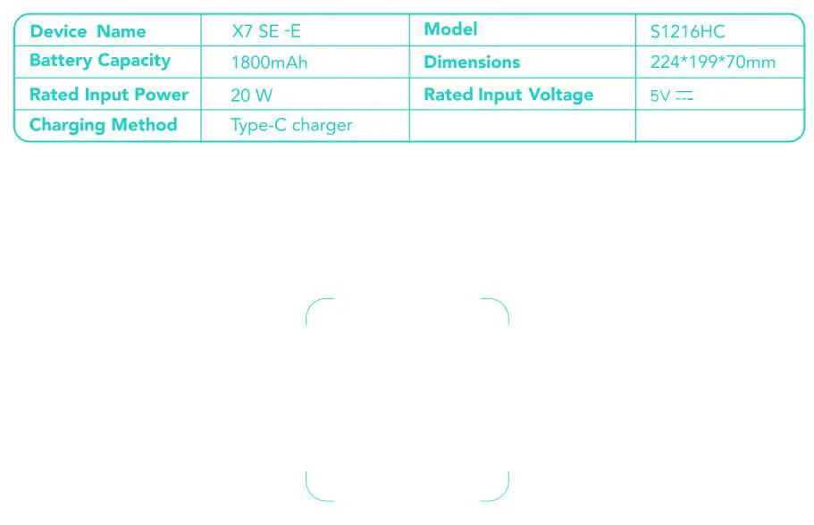 SKG X7 SE-E Massage Gun With Heat - Technical Parameters