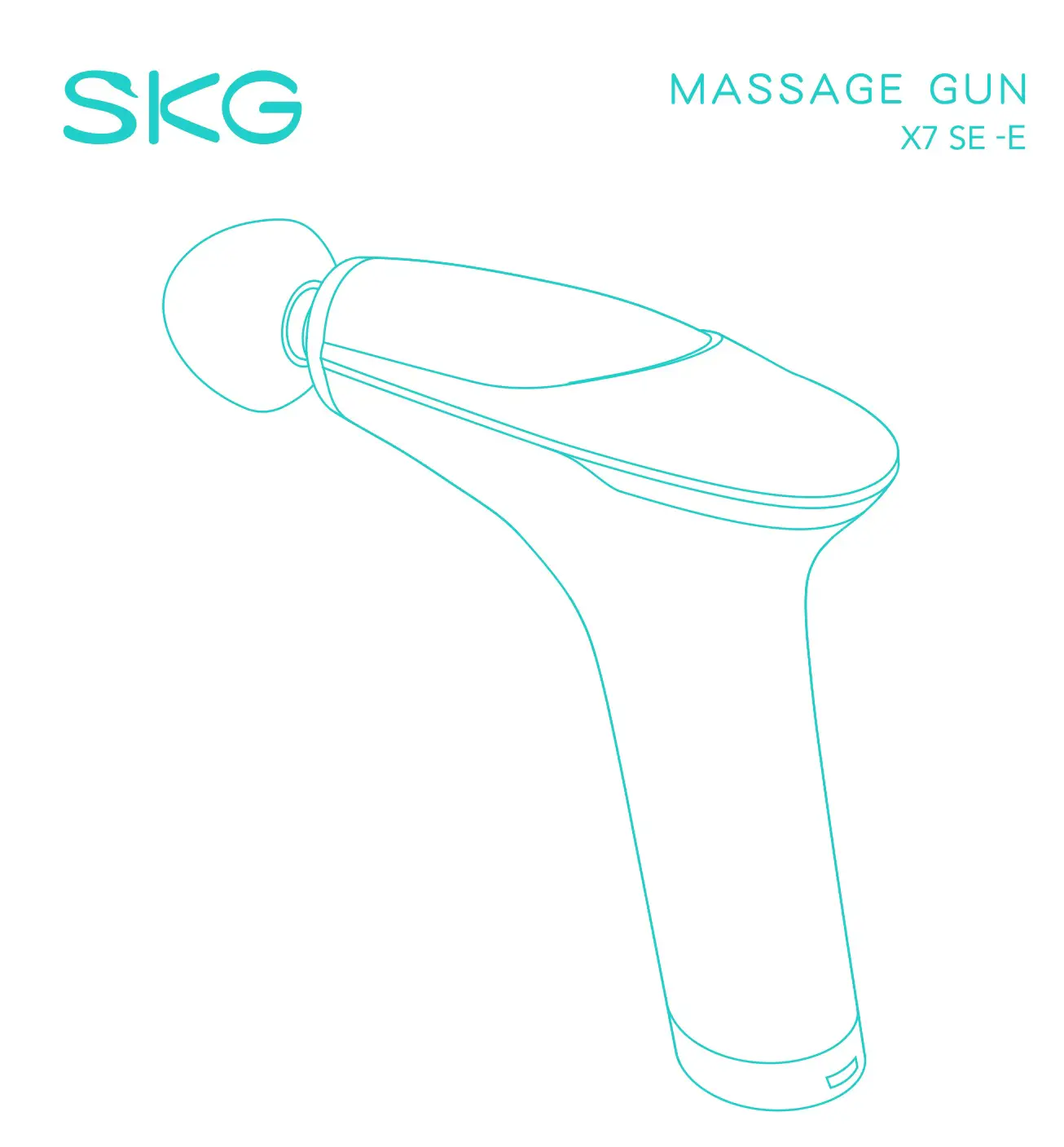 SKG X7 SE-E Massage Gun With Heat User Manual