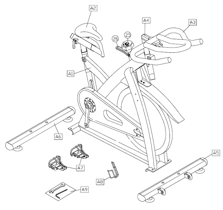SportsArt-C510-Indoor-Cycle-with-Console- (2)
