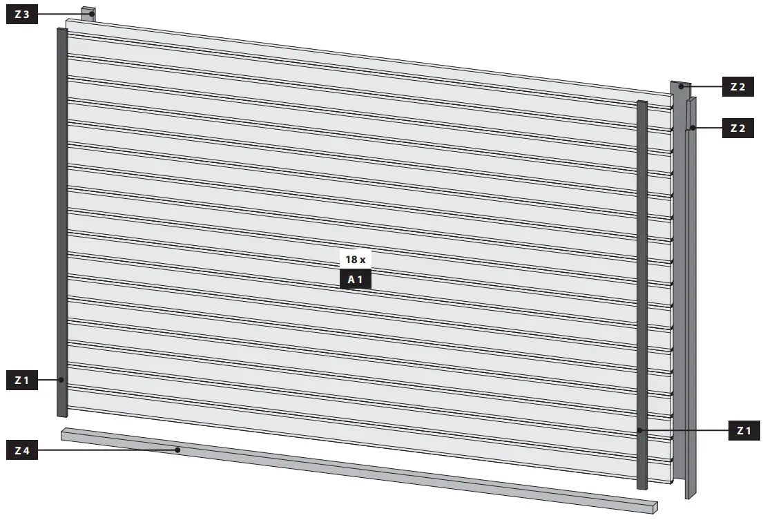 HORNBACH 7798 Garden shed Karibu Tossens 3 297 x 297 cm grey - Figure 5