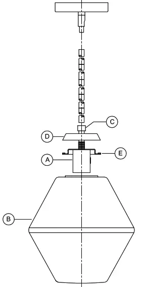 PROGRESS LIGHTING P500409 Copeland Brushed Gold Mid-century Etched Glass Geometric Led - 1