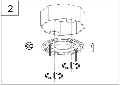 PROGRESS LIGHTING P500409 Copeland Brushed Gold Mid-century Etched Glass Geometric Led - 4