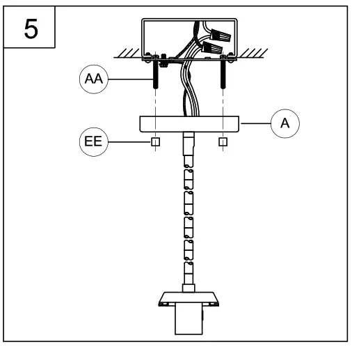 PROGRESS LIGHTING P500409 Copeland Brushed Gold Mid-century Etched Glass Geometric Led - 7