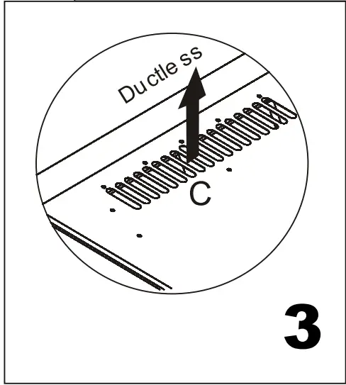 eurotech ED-RHW60BK 60cm Wall Canopy Rangehood - fig 4