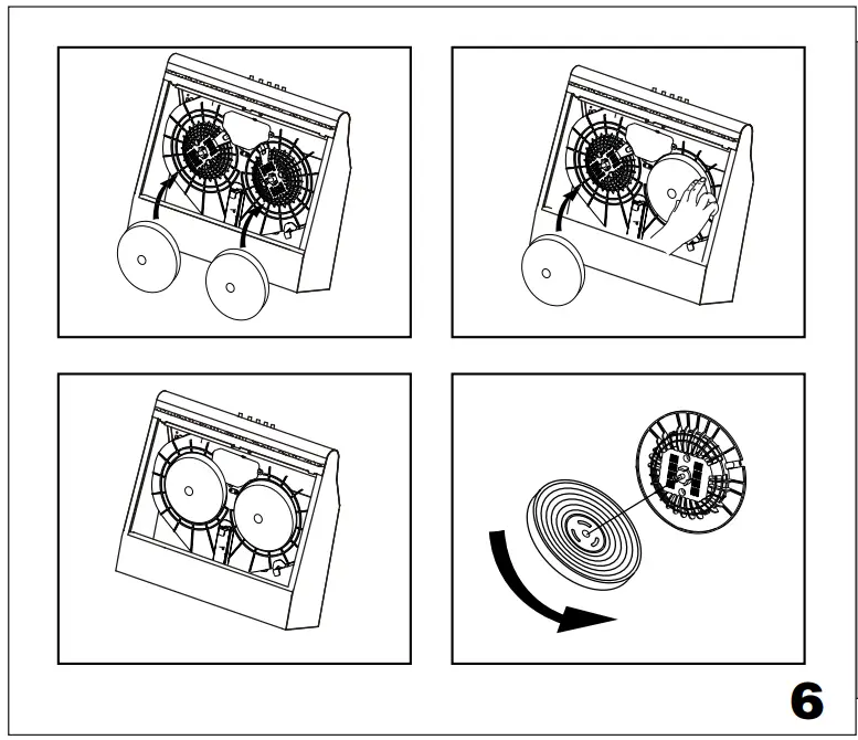 eurotech ED-RHW60BK 60cm Wall Canopy Rangehood - fig 7