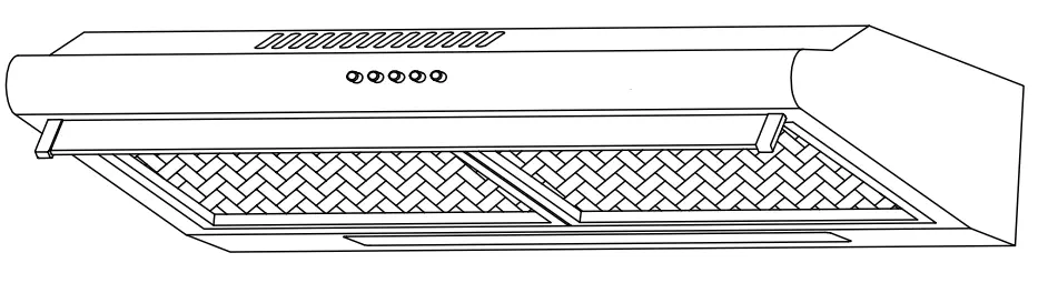 eurotech ED-RHW60BK 60cm Wall Canopy Rangehood