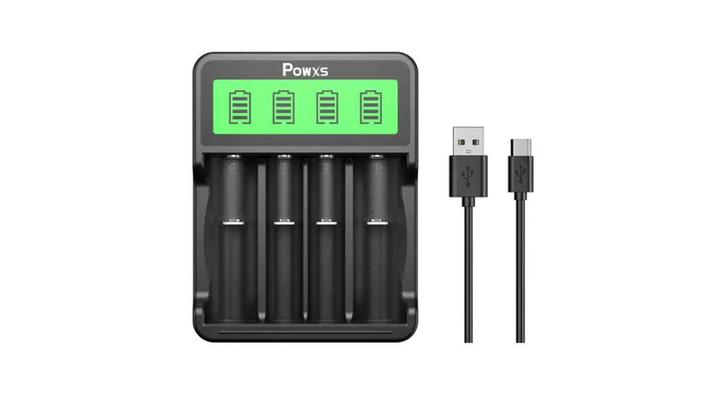 Powxs Pw-6754 4 Slots Universal Lithium Battery Charger User Guide
