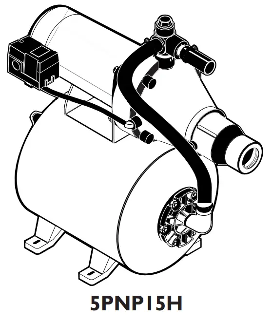 PENTAIR 5PNP15H Shallow Well Water System-