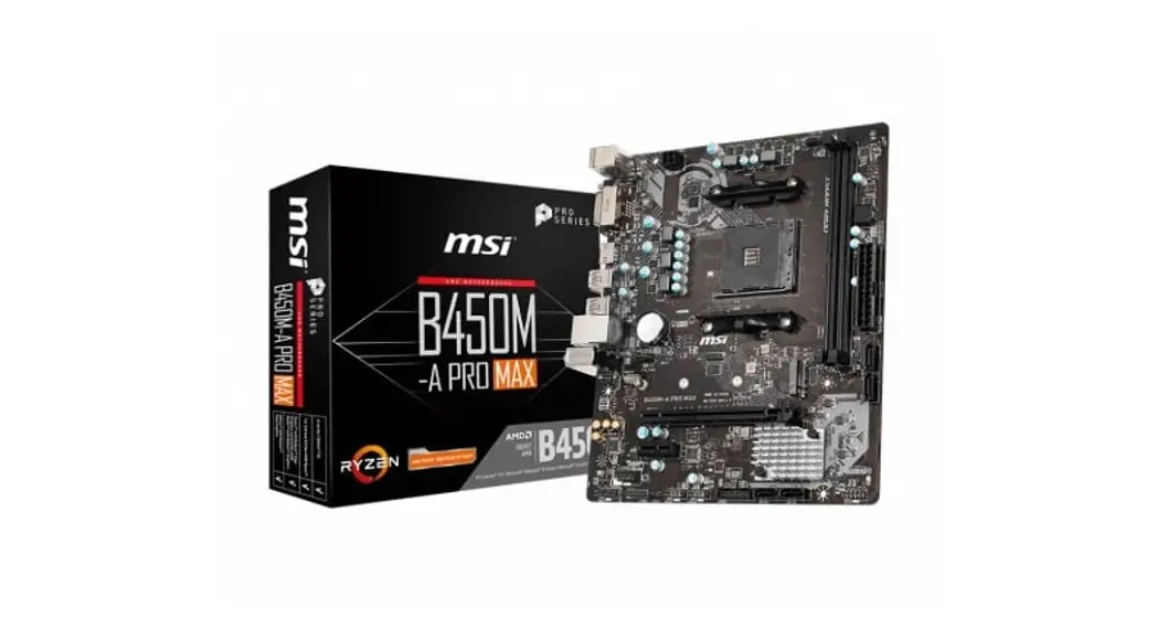 Msi B450m-a Pro Max Amd Micro Atx Am4 Motherboard User Guide