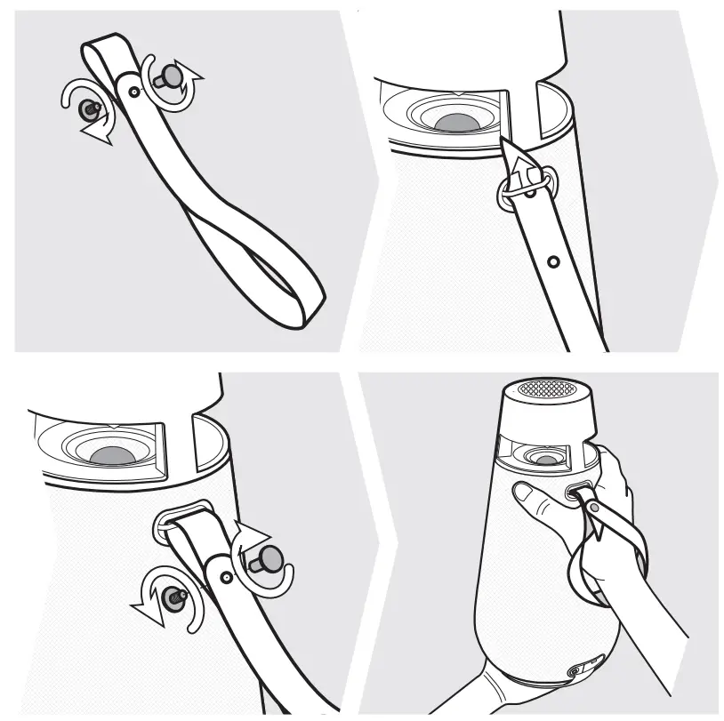 LG DXO3QBK Omnidirectional Portable Speaker - Fig 3