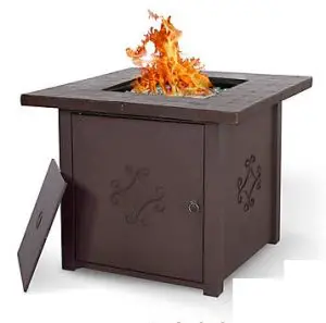 NUU GARDEN AF006 30 Inch Steel Fire Pit Table Cover
