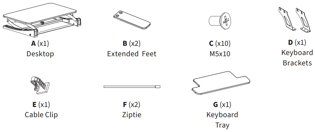 VIVO DESK-V000VS Height Adjustable 32 Inch Stand Up -FIGURE 1