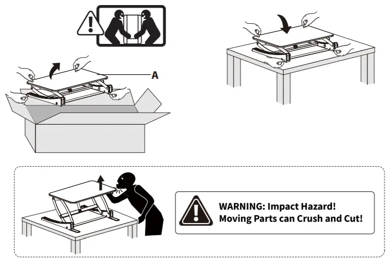 VIVO DESK-V000VS Height Adjustable 32 Inch Stand Up -FIGURE 3