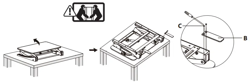 VIVO DESK-V000VS Height Adjustable 32 Inch Stand Up -FIGURE 4