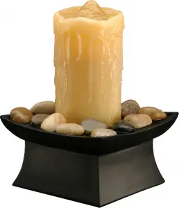 Homedics WFL-CAN31 EnviraScape Glowing Pillar Tabletop Relaxation Fountain