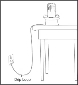 Homedics WFL-CAN31 EnviraScape Glowing Pillar Tabletop Relaxation Fountain Figure 5