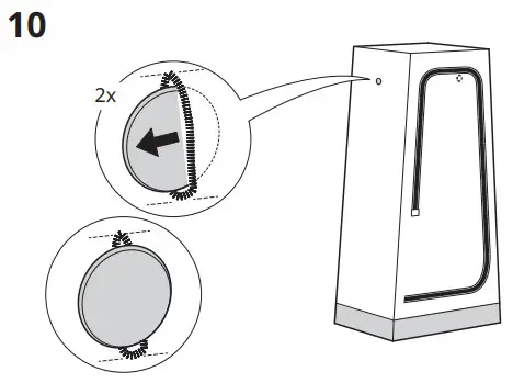 IKEA 103.393.31 Vuku Wardrobe - PAT10