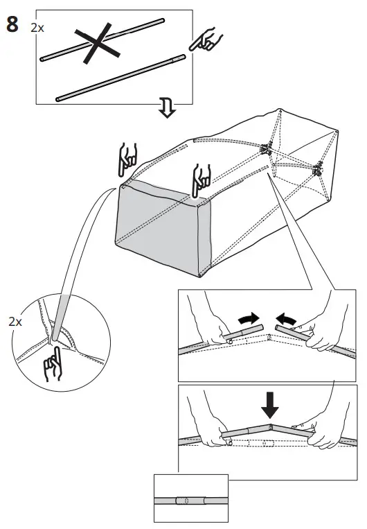 IKEA 103.393.31 Vuku Wardrobe - PAT8