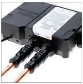 AQUALISA HQD1017 HiQu Digital Concealed Shower with Diverter Installation Guide - Attach the supply pipes to the Digital processor