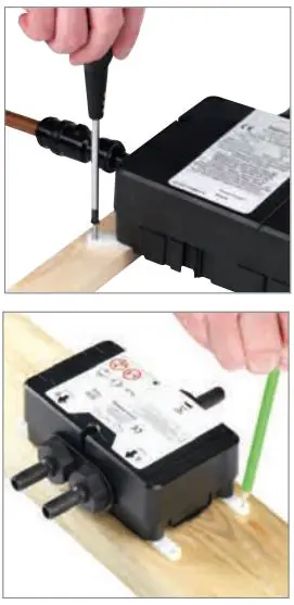 AQUALISA HQD1017 HiQu Digital Concealed Shower with Diverter Installation Guide - Place the Digital processor and diverter valve