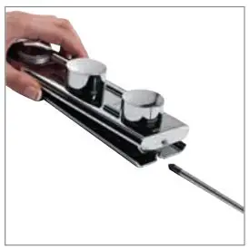 AQUALISA HQD1017 HiQu Digital Concealed Shower with Diverter Installation Guide - Undo the fixing screw