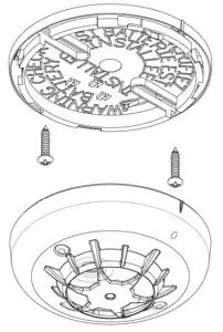 PowerG PG9932 Wireless Heat Detector - screws