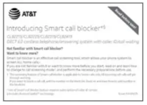 Smart call blocker leaflet