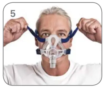 ResMed Prior Fitting Mask - Unfasten the Velcro®