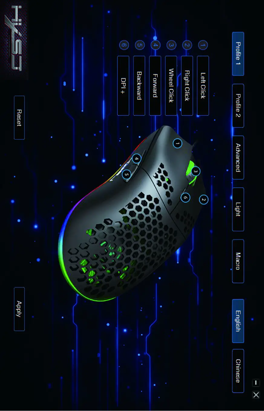 HXSJ Lighting Programmable Gaming Mouse - How to use