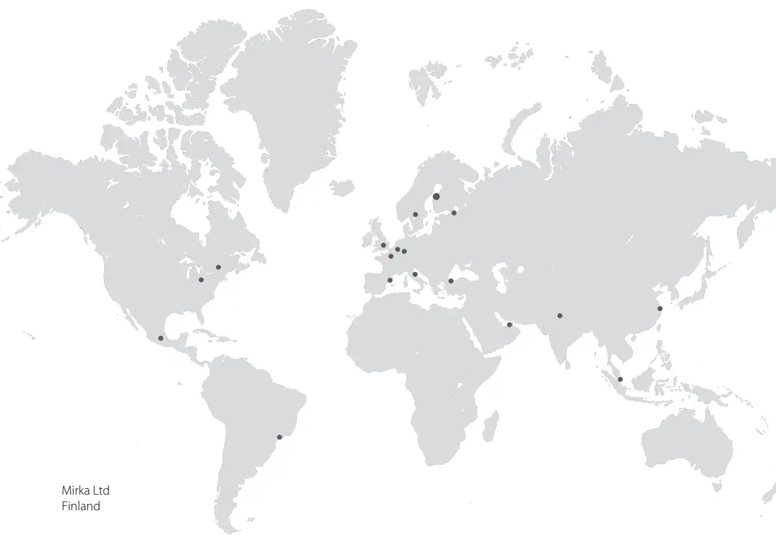 MIRKA MIA6514112 Motor Drive Cabinet Modbus - Map