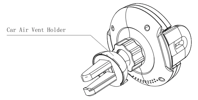 GYBB 15W Wireless Charging Car Holder - Function Parts 3