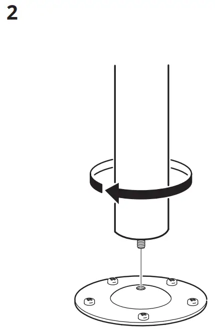IKEA 302 643 01 OLOV Leg Adjustable Instruction - FIG 2