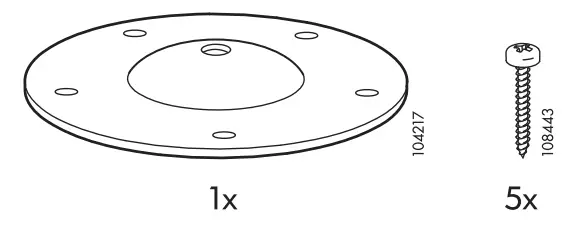IKEA 302 643 01 OLOV Leg Adjustable Instruction - PARTS 1