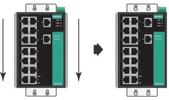 MOXA EDS 516A Series EtherDevice Switch - Wall Mounting 3