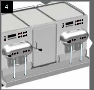 Machine performs a cold start rinse