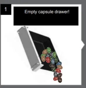 Internal cleaning Follow these instructions carefully to run the automatic cleaning process.