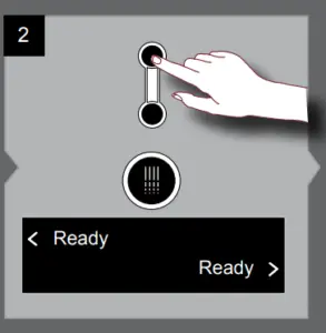 Press cleaning button