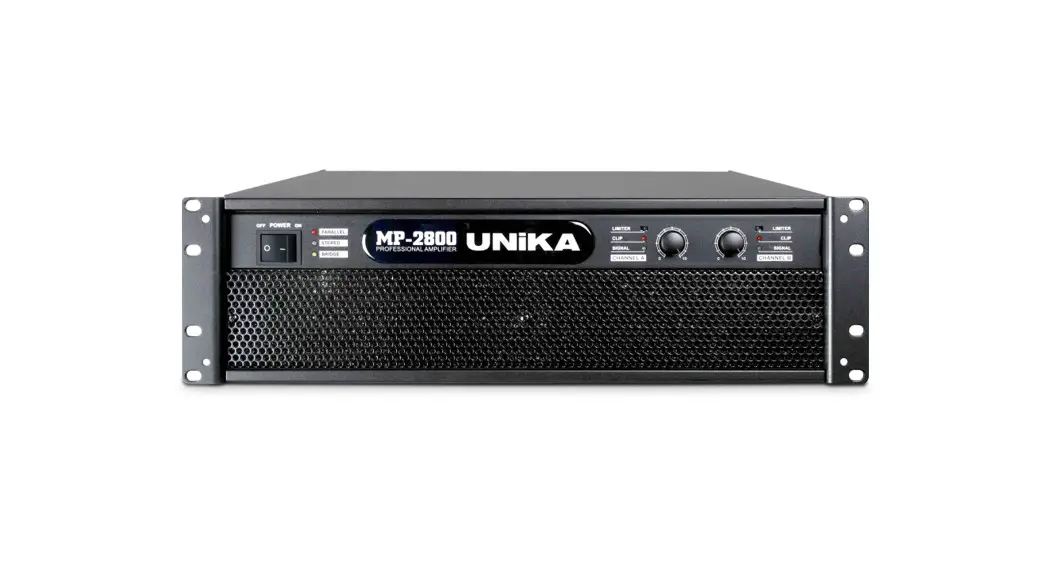 Unika Mp-series Mp-2800 Professional Power Amplifier Instruction Manual Unika Mp-series Mp-2800 Professional Power Amplifier Instruction Manual