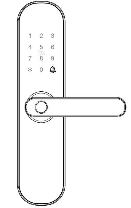 Kogan Smarterhom Ip54 Battery Powered Fingerprint Smart Wi-fi Door Lock Instruction Manual