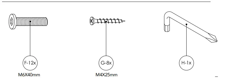 CLASSIC BRANDS 124001-5030 8 Inch Wood Regular Profile Foundation Instruction Manual - Parts